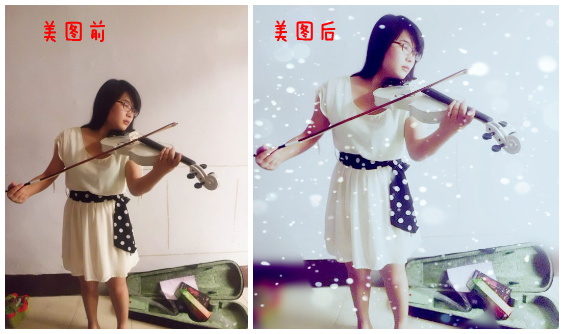 拼命练习小提琴了哇。